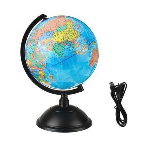 Işıklı Dünya Küresi - Usb Şarj Cihazı