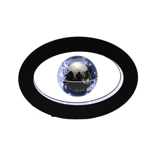 Manyetik Dünya Küresi - Oval Destek (Siyah Küre)
