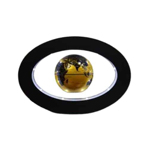 Manyetik Dünya Küresi - Oval Destek (Altın Küre)